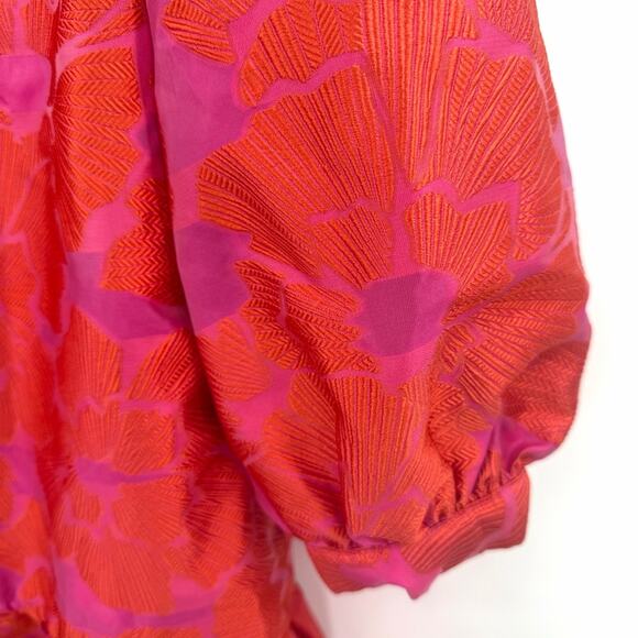 Tuckernuck Red Fil Coupe Floral Palmerston Dress in red Size M - Picture 6 of 12